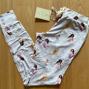 Little Snuggles Bamboo Women’s Lounge Joggers Pants Mermaids XS
